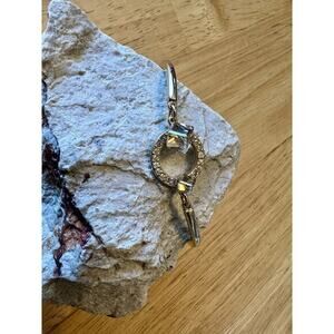 Swarovski 992677‎ Women’s Geometric Gold Armband Bangle EUC